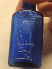 Nice Owl Drug Co Poison 2 Wing Cobalt Blue 3 Sided 