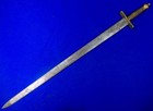 Antique Old 19 Century Us Theatrical Large Heavy Sword Stage Prop