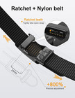 Men s 1 5  Nylon Ratchet Belt  Casual Web Click Belt With Slide Buckle For Jeans