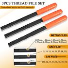 3 Piece Thread Restorer File Chaser Set Metric   Sae Repair Hardward Diy 2573