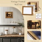Uniro Vintage Gold Framed Wall Art For Home Decor  Farmhouse Wall Decor Horse   