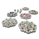 Set Of 6 Saddle Horse Tack Berry Engraved Bling Rhinestone Conchos Screw Back