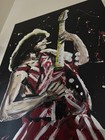Original Eddie Van Halen Hand Madeoil Painting Artwork  1 1 Rene Rodriguez 40x30