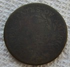 1796 1c  Liberty Cap Large Cent Rare Key Date Chocolate Brown Bold Date Cleaned