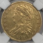 1810 Large Date Large 5 Bd-4  5 Gold Capped Bust Left Half Eagle Ngc Xf Details