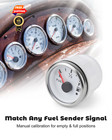 Adjustable Fuel Gauge  Ideal For Custom Tank Projects   Diy Builds  White 