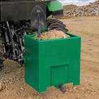3-pt Hitch Ballast Box Counterweight For Cat 1 Tractors Skid Steer 800lb Steel