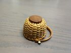 Vintage Nantucket Lightship Style Basket With Swing Handle Berry Basket Nautical