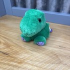 Vtg Puffkins Dinosaur Plush Lot Of 4 Swibco Pickles Danny Drake Dinky Name Tags