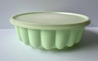 Vtg Tupperware Mint Green Jello-o Mold Ring 3 Piece 9    Gelatin Mold  1203
