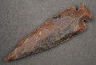 Brown And Black 4 9  Flint Spearhead Point Knife Blade Arrowhead I-746