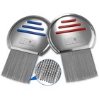 Lice Comb - Pack Of 2 Stainless Steel Professional Lice Combs And Head Lice T   