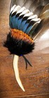 Snow Goose Native American Smudge Feather Fan Antler