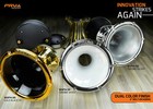 4x Prv Audio Wgp14-50 Orange White Cr 2  Exit Waveguide 2inch Driver 4 Bolt Horn
