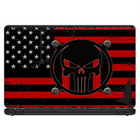 Laptop Skin Wrap Universal For 13 Inch - Red American Flag Black Punish Badge