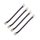  4 Pcs Led Light Strip Connector Connectors Solderless Power Adaptor Rgb