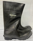 Rubber Fishing Hunting Waterproof Pvc Work Mud Mens Black Steel Toe Knee Boots