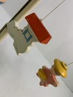 Vintage Nursery Rhyme Baby Crib Wood Mobile Decoration Humpty Dumpty Mary Lamb 