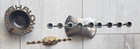 3 Small Jewish Judaica Hanukkah Menorahs