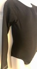 Gk Elite Girls Medium Classic Lgslv Black Nylon spandex Gymnastics Leotard Sz Cm