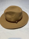 Bs Premium Lewis - Wide Brim Fedora Hat - 100 Wool Felt - Water Resistant -