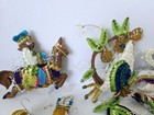 Vintage Christmas Tree Felt Ornaments Sequin Lee Wards 12 Days Of Christmas