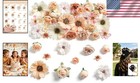 Artificial Flowers Fake Floral Heads For Crafts Weddings Home Decor 45 Pcs