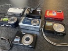 7 Digital Camera Lot 3x Olympus Tough Sony Cyber-shot Canon Nikon Untested