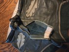 1960s Vtg Auth  Leather Lederhosen Shorts German Octoberfest Festival 24 w Green