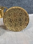Antique Stouffer Porcelain Creamer   Sugar Hand Painted Etched Flowers 22k Gold