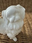 Vtg Mid Century Japan Ardalt Lenwile White Porcelain Pekingese Dog Figurine