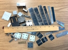 Lot Of Machinist Metal  Aluminum  Plastic Set Up Fixture Blocks   Shims