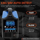 0-15a Automatic Battery Maintainer 12v 24v Lead-acid Battery Charger Heavy Duty