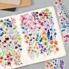 50pc Clear Colorful Floral Flower Sticker Pack Phone Case  Laptop  Journaling