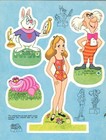 Vintage Uncut 1976 Alice Wonderland Paper Doll Org Sz Lasr Reproduction No1 Selr
