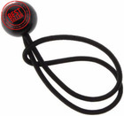    Heavy Duty 6  Inch Ball Bungee Cord Tarp Canopy Tie Down Strap  Black  pack Of
