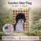Caroline s Treasures Portuguese Water Dog Fall Leaves Portrait Garden Flag