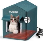 Turbro Heated Cat House Outdoor  Insulated And Weatherproof Iron Shelter