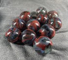 Jabo Oxblood  Boulder Run Marbles Made On 1 Inch Machine