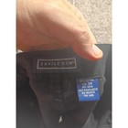Savile Row Mens Black Cargo Shorts Size 38 Elastic Waist Cotton Blend Utility