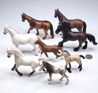 Lot X8 Schleich Horses Various Breeds  Sized  Colors