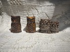 Vintage Ceramic Owl Macrame Beads