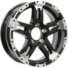 Ecustomrim 2-pack Aluminum Trailer Wheels 15x5 5 Lug On 4 5 Turismo Black Rim