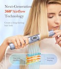 360   Airflow Hair Curling Flat Iron  2 In 1hair Curler   Straightener For All St