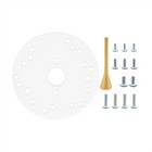 Powertec 71022 6-1 2  Universal Router Base Plate  Clear Acrylic Sub-base