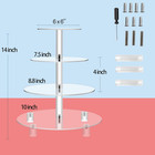 4 Tier Round Acrylic Cupcake Stand-cake Stand-dessert Stand  Cupcake Tower  4 Ti