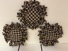 Handmade Primitive 4th Of July 5 25  Sunflowers - 3 Piece Set Bowl Fillers