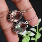 Watermelon Tourmaline Gemstone 925 Sterling Silver Handmade Vintage Earring 1 5 