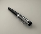 Aurora Alpha Nero Black Grey Fountain Pen 14k Gold Nib