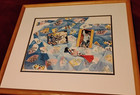 Durkhee Cha Signed Framed Art Print 25 200 Homage To Klimt  7 Mws Watercolor